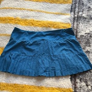 MPG Blue Pleated Mini Skirt